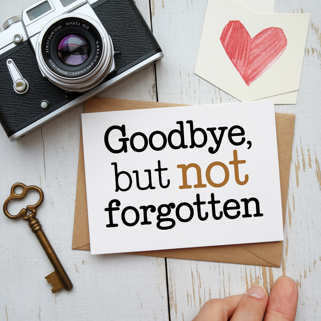 Goodbye, But Not Forgotten: Thoughtful Goodbye Cards for Every Farewell