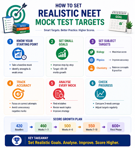 How to Choose Realistic Score Targets for NEET Mock Exams